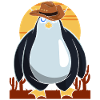 Animal Lover Cowboy Gift Penguin
