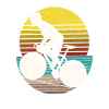 Cycling Cycling Retro Sunset 70s