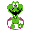 KROKODIL - SEILSPRINGEN - TIER - SPRINGSEIL
