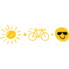 Sun and bicycle