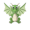 Sweet Dragon Cartoon Dragon
