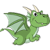 Sweet Dragon Cartoon Dragon