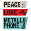 Peace Love Metallo Phone Joueurs