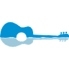 Water Reflection Guitar Half