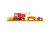 Farming Combine Harvester Driver Agriculture