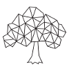 | d’arbres Noir Blanc