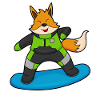 Fuchs Snowboarder Snowboard