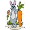 Rabbit with carrot