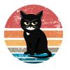 Genervte Katze - Retro Classic Design
