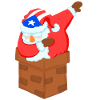Dabbing Santa Puerto Rican Christmas