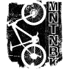 MTNBK Mountain Bike Line Art