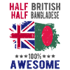 Half British Half Bangladeshi
