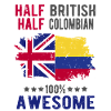 Half British Half Colombian