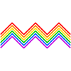 Regenbogen LGBT Zickzack