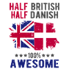 Moitié britannique moitié danois