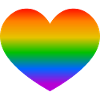 Heart Rainbow LGBT