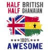 Moitié britannique moitié ghanese