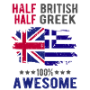 Moitié britannique moitié grecque
