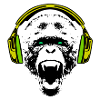 Monkey DJ with Headphone Gift