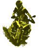 Motocross motorcycle yellow