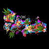 Unkraut-THC-Molekül