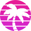 Palm Tree Sunset Lovers