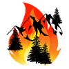 Inferno fire extinguishing fire brigade firefighter mountain