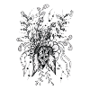 Tangle Flower Drawn