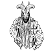 Baphomet-Skelett - Böser Baphomet