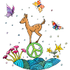 Fawn Peace Cute Illustration