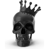 Black Skull with Crown 3D
