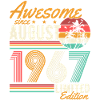 Août 1967 Naissance Anniversaire Rétro