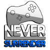 NEVER SURRENDER (Blau) + Controller - Gaming