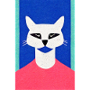Snow Leopard Cat Retro