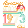 Août 1973 Naissance Anniversaire Rétro