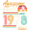 Août 1978 Naissance Anniversaire Rétro