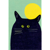 Big Black Cat Retro