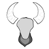 tier widder bulle hörner symbol