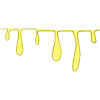 yellow slime line line slimy