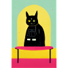Dark Power Cat Retro