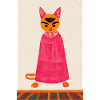 Red Spanish Cat Retro