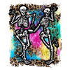 Halloween Squelettes Dancing Tie Dye