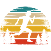 Retro Sun and Running -