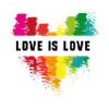 love is love,love,Heart,graffiti,rainbow,LGBT