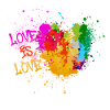 love is love,LGBT,Rainbow,Heart, Graffiti, Love,
