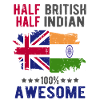 Moitié britannique moitié indien