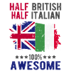Moitié britannique moitié italienne