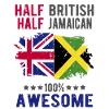 Half British Half Jamaican