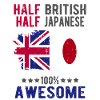 Moitié britannique moitié japonais