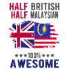 Half British Half Malaysian